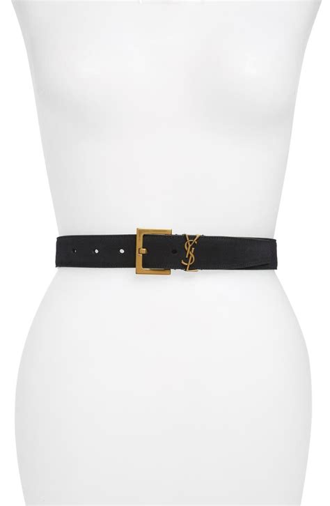 ysl belt replica for sale|saint laurent monogram suede belt.